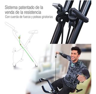 Bicicleta estática Sportstech X100-B plegable