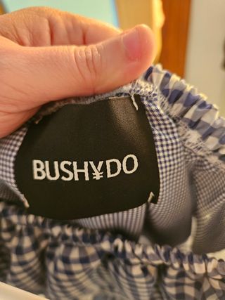 Vestito estivo blu e bianco