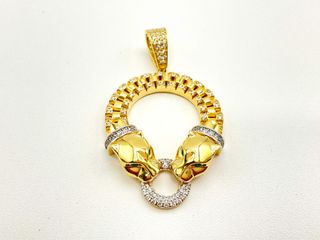colgante oro 18k con circonita