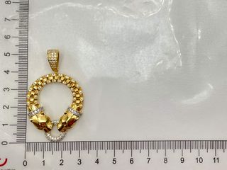 colgante oro 18k con circonita