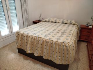 Edredón vintage de cama de 135cm - beige, azul