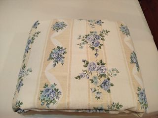 Edredón vintage de cama de 135cm - beige, azul