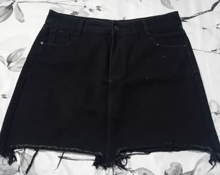 Gonna jeans nera tg 46