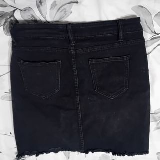 Gonna jeans nera tg 46