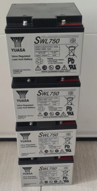 Batería Yuasa SWL750 12V 4 baterías