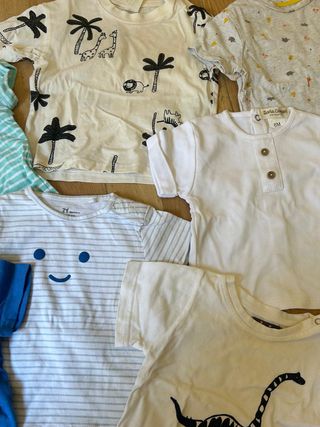 Lote 7 Camisetas ropa bebé 6M (68cm)