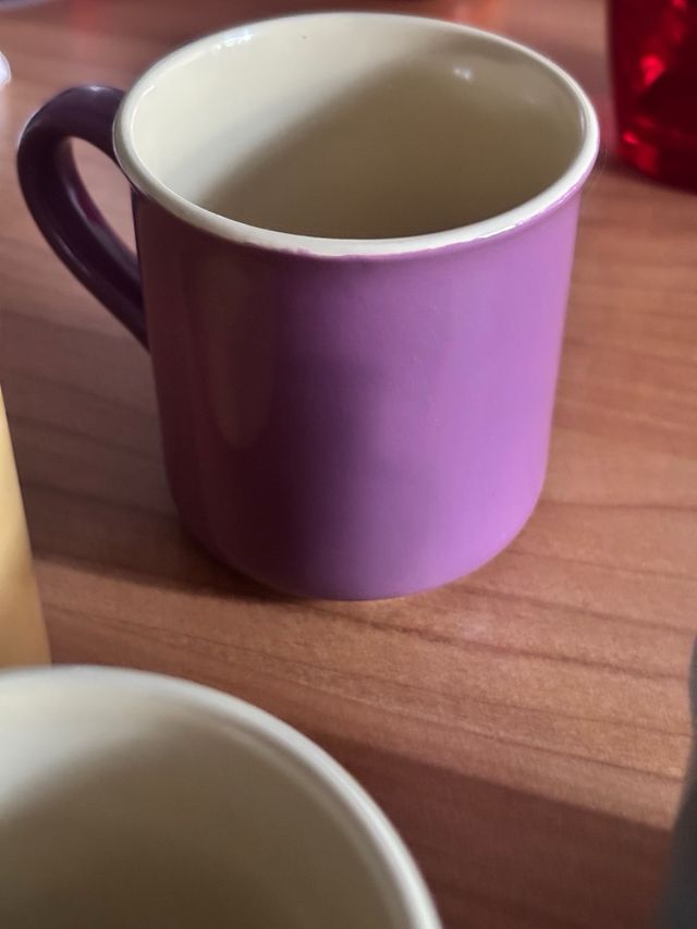 4 Tazze Vintage Colorate