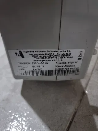 Radiador ACESOL El Calor Azul