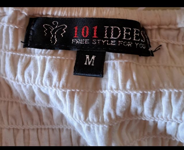 Vestido 101 idées gris, negro,crema