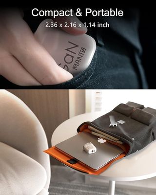 MANTO Cargador 65W 3 en 1 USB-C Enchufes US UK EU