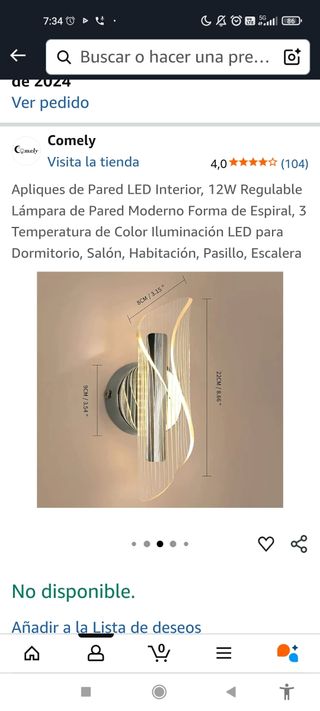 Aplique LED Comely - Moderno