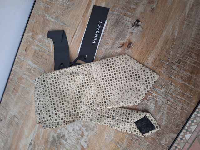 Cravatta Versace Beige/Marrone