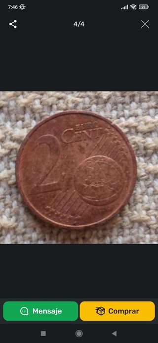 Moneda 2 céntimos Francia 1999
