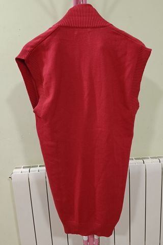 Chaleco Lacoste rojo mujer sin mangas