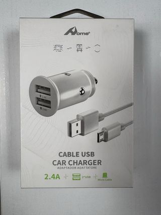 Cargador Coche USB Nome 2.4A
+ cable usb-micro usb