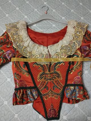 Traje Fallera naranja completo