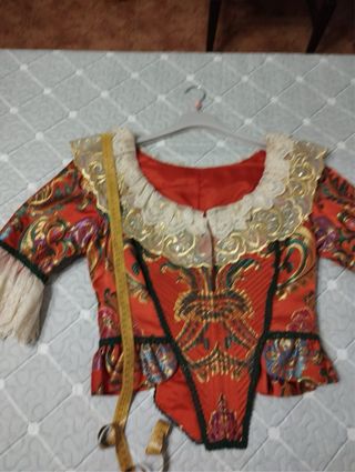 Traje Fallera naranja completo