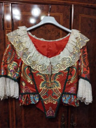 Traje Fallera naranja completo