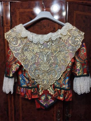 Traje Fallera naranja completo