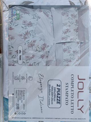 Lenzuola Matrimoniali Cotone Ambrosiana