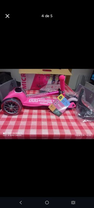 Patinete Micro Mini 3 en 1 Deluxe Rosa