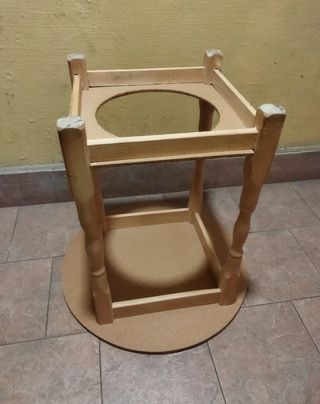 Mesa camilla madera beige
