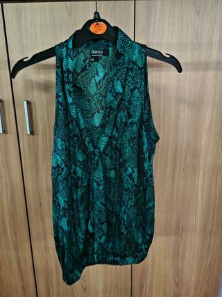 Blusa Blanco serpiente XS