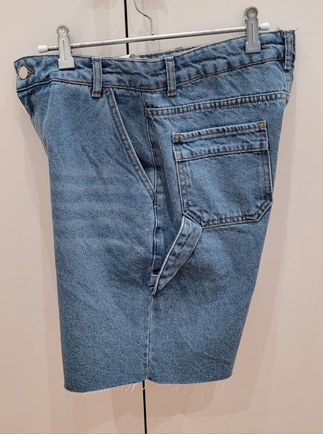 Bermudas Vaqueras Mujer - Azul