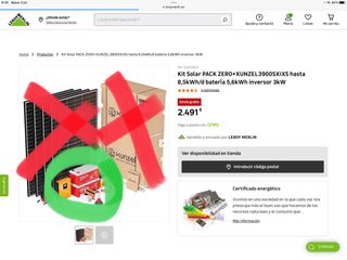 Kit Solar Xunzel 3kW: 2 Baterías + Inversor