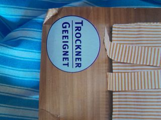 Coprisedie blu & bianche a righe