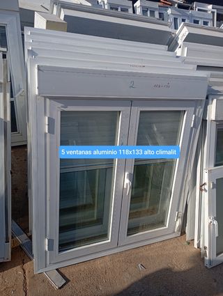 5 Ventanas Aluminio 118x133 Climalit