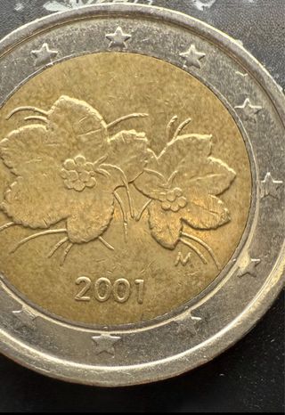 2€ Finlandia 2001 - Error acuñación.