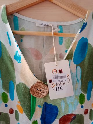 Blusa estampada multicolor