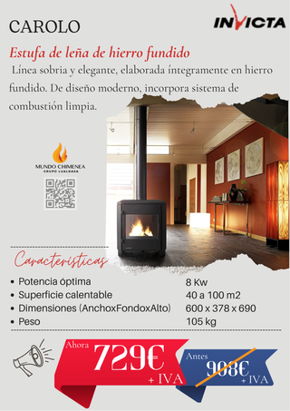 Estufas de Leña - Marca INVICTA