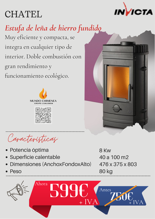 Estufas de Leña - Marca INVICTA