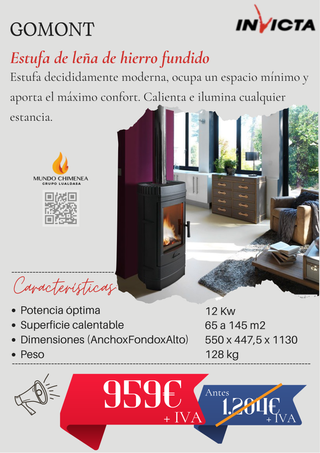 Estufas de Leña - Marca INVICTA
