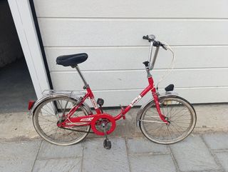 Bicicleta plegable Torrot roja