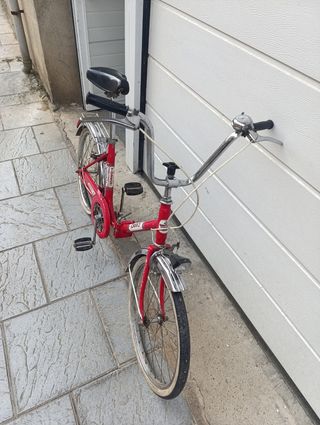 Bicicleta plegable Torrot roja