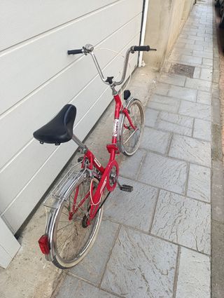 Bicicleta plegable Torrot roja