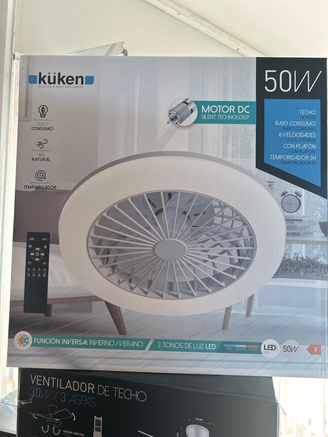 Ventilador techo Küken 50W - LED