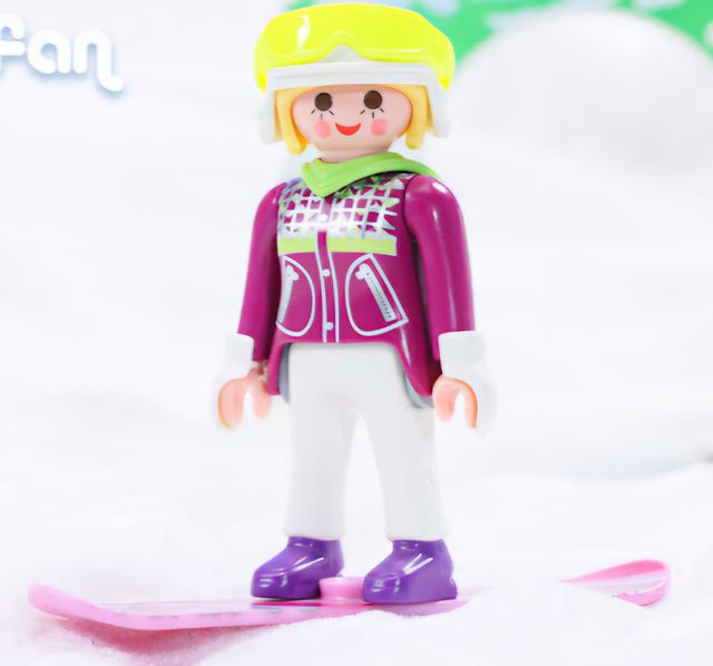 Esquiadora Snowboard Playmobil
