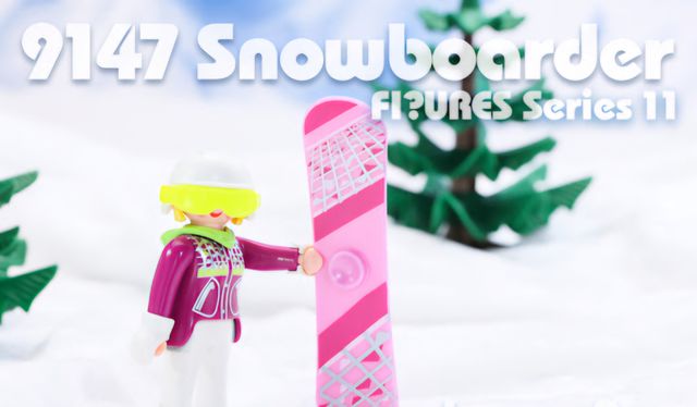 Esquiadora Snowboard Playmobil