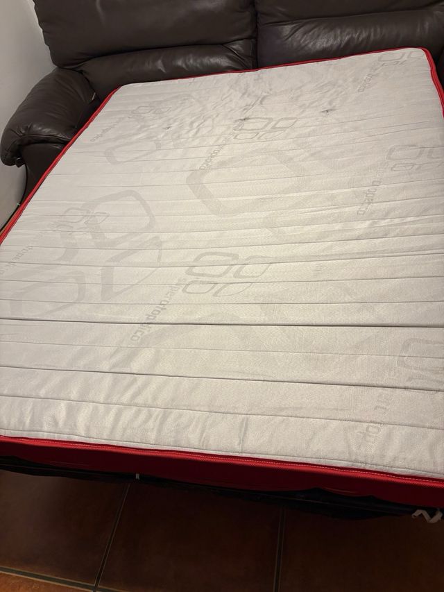 Sofá cama 2m - marrón