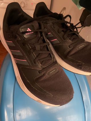 Zapatillas Adidas niña - negras/rosa