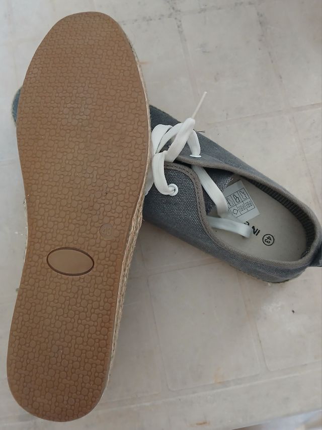 Scarpe tela grigio n.43