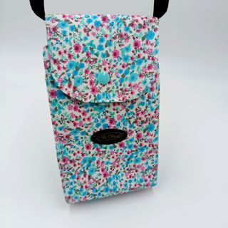 Bolso bandolera mini 3 compartimentos floral