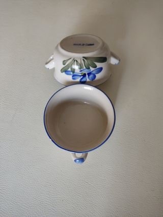 2 Tazze Ceramica, Blu e Bianco