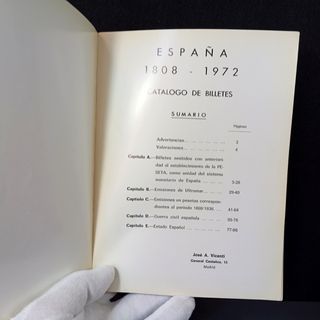 Ñ11. Catálogo Vicenti Billetes Españoles 1808-1973