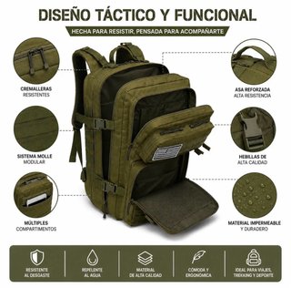 Mochila táctica militar 50L NUEVA
