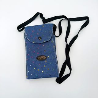 Bolso bandolera mini 3 apartados Vaquero Corazones